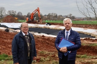  Local Conservative Councillors Norman Cavill and David Fothergill at Maidenbrook Country Park